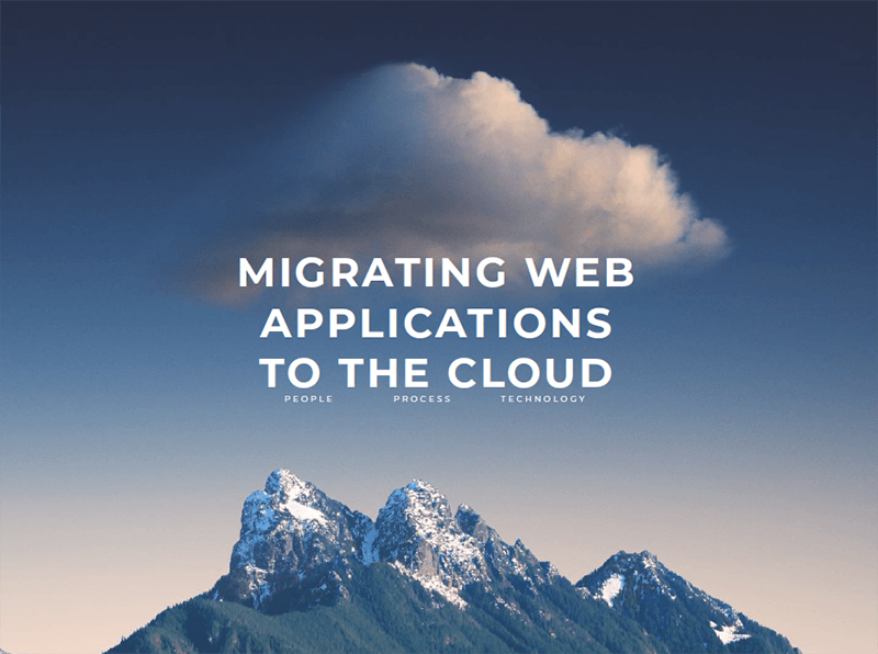 Webapper: Cloud Migration Strategy - Migrating Web Applications to the Cloud